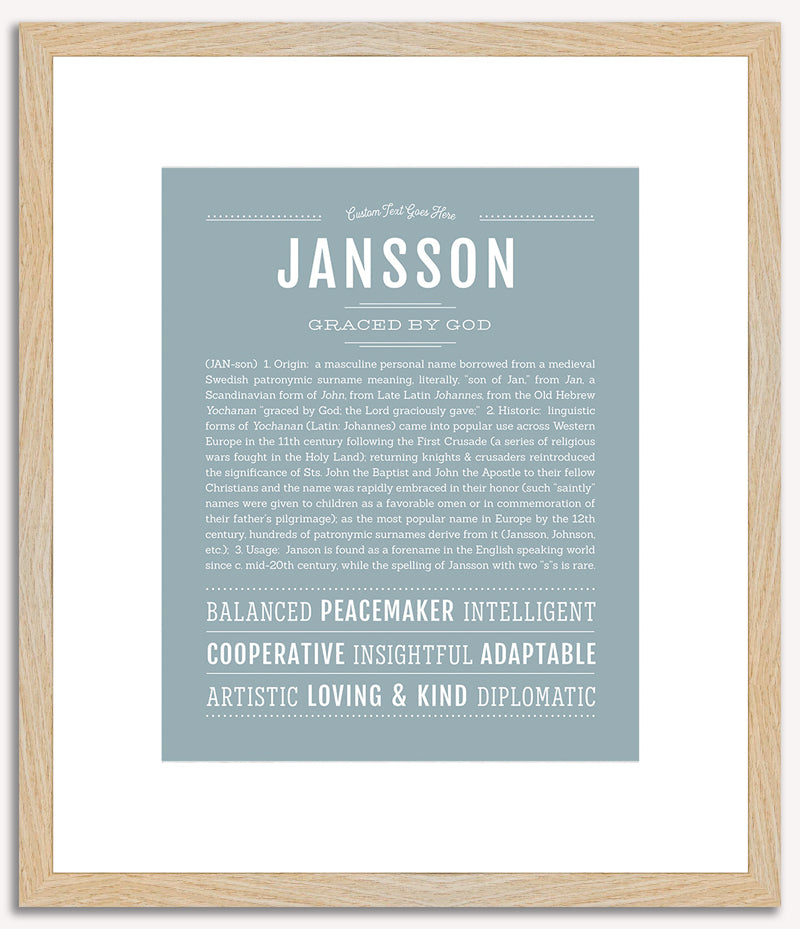 Jansson | Name Art Print