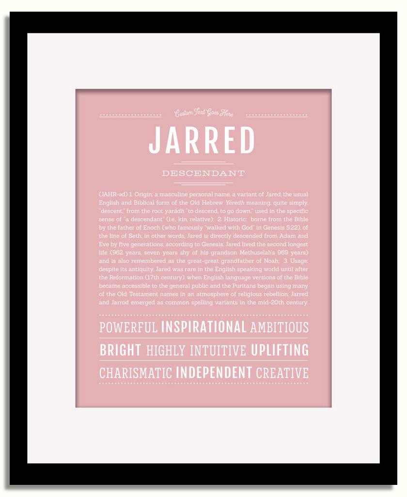 Frame Options | Dusty Rose | Black Frame, Matted