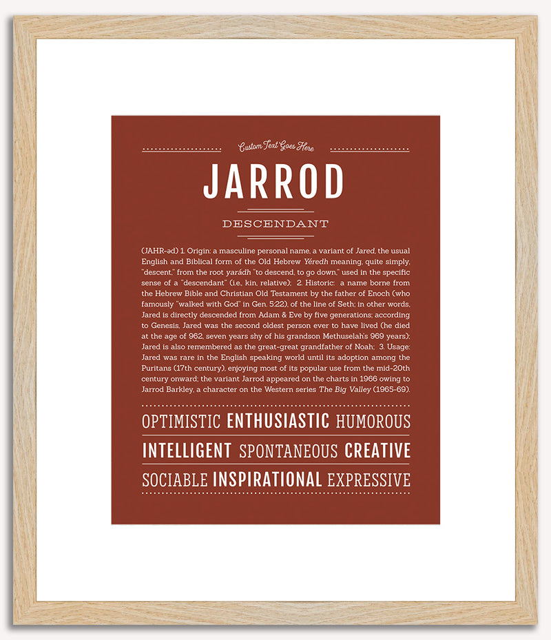 Jarrod | Name Art Print