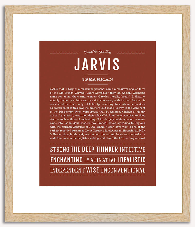 Jarvis | Name Art Print