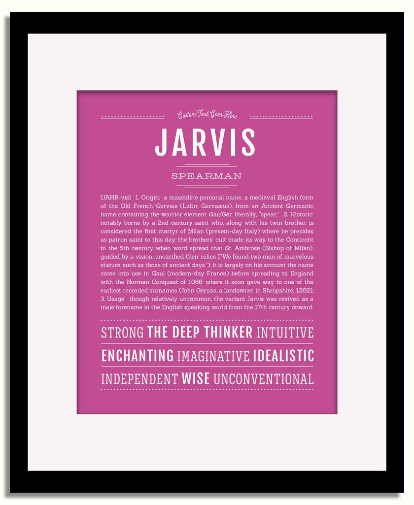 Frame Options | Dark Pink | Black Frame, Matted