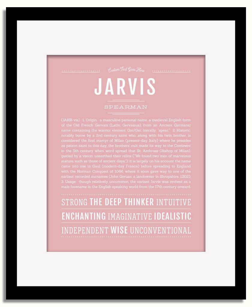 Frame Options | Dusty Rose | Black Frame, Matted