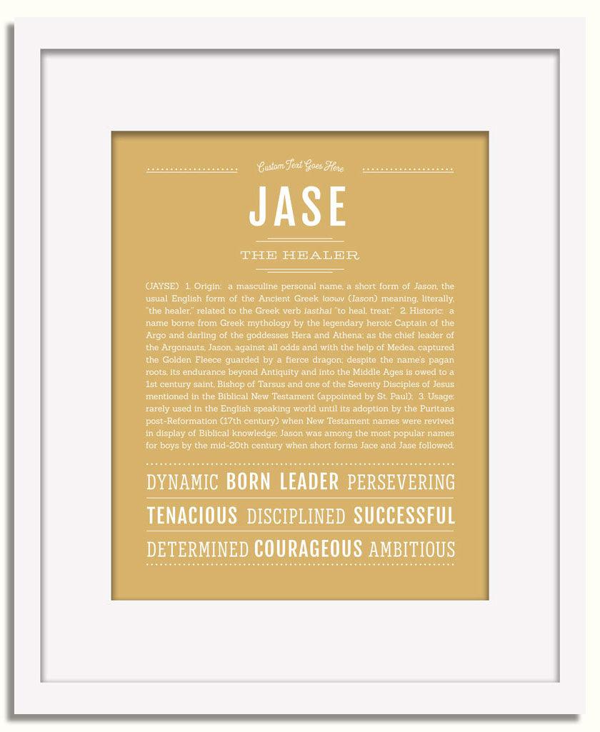 Frame Options | Matte Gold | White Frame, Matted