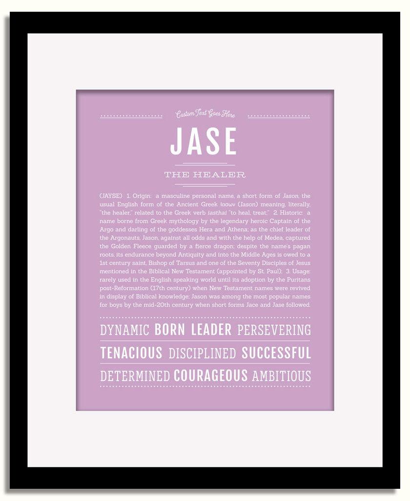 Frame Options | Lilac | Black Frame, Matted