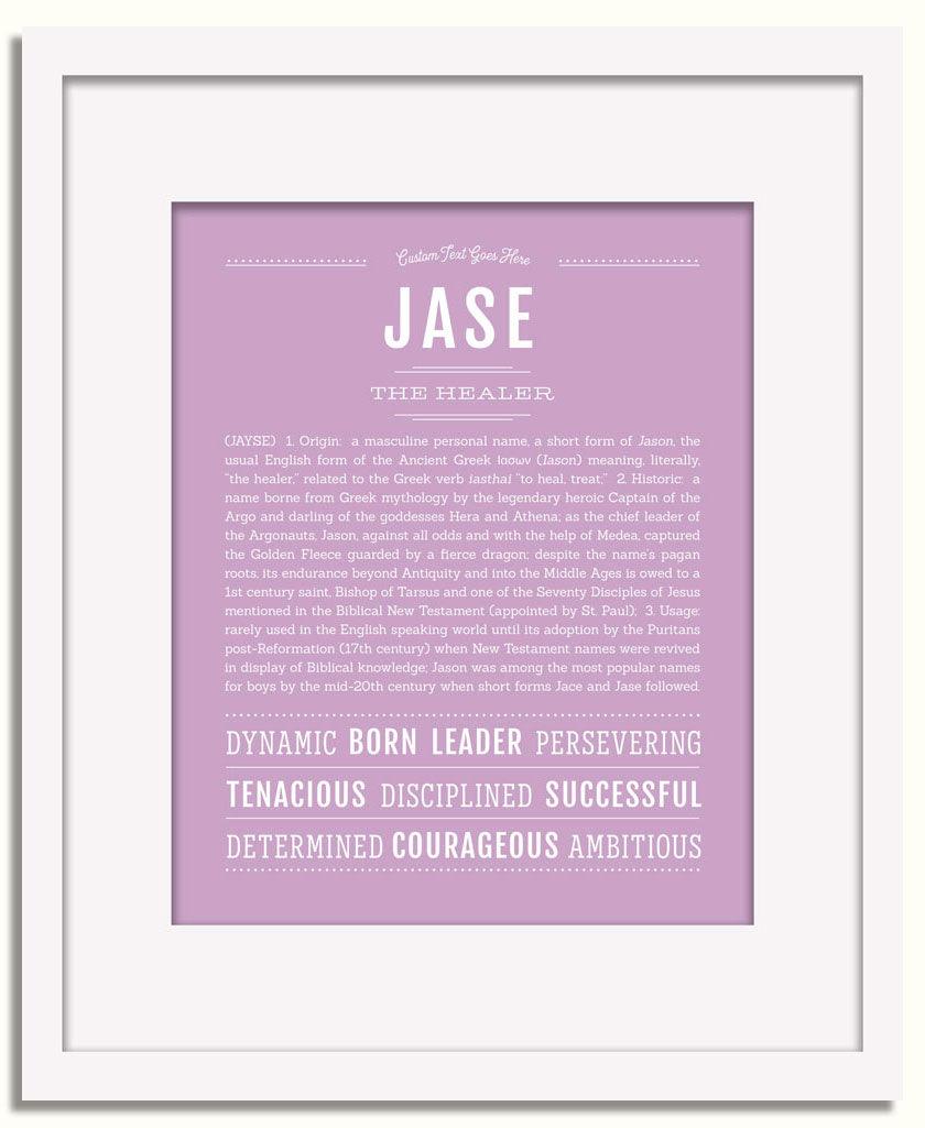 Frame Options | Lilac | White Frame, Matted