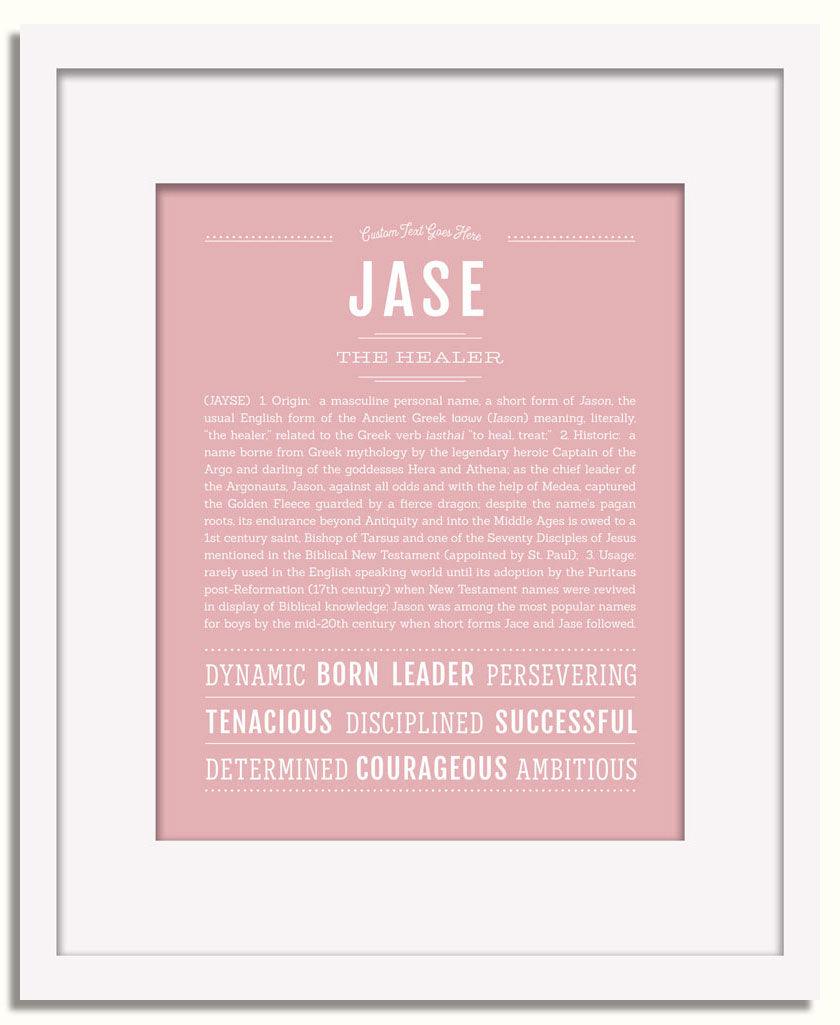 Frame Options | Dusty Rose | White Frame, Matted