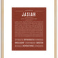 Jasiah | Name Art Print