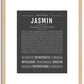 Jasmin | Name Art Print