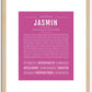 Jasmin | Name Art Print