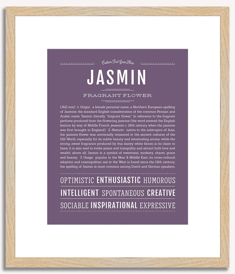 Jasmin | Name Art Print