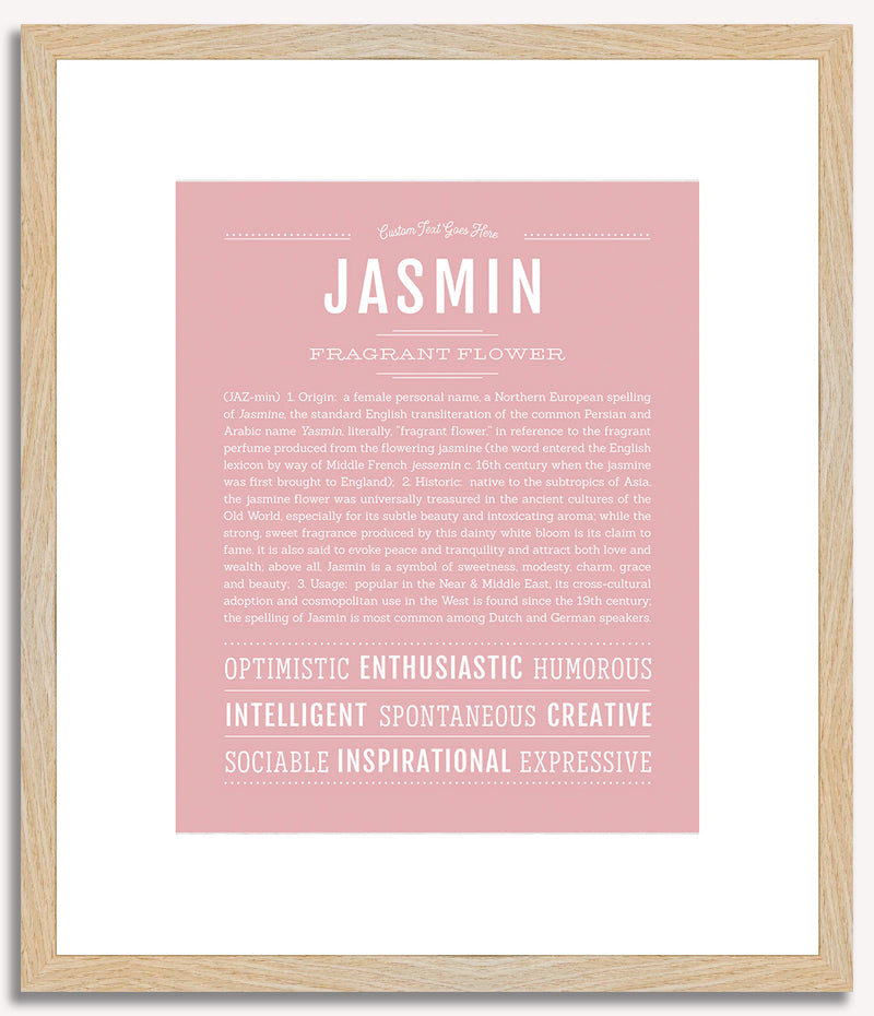 Jasmin | Name Art Print