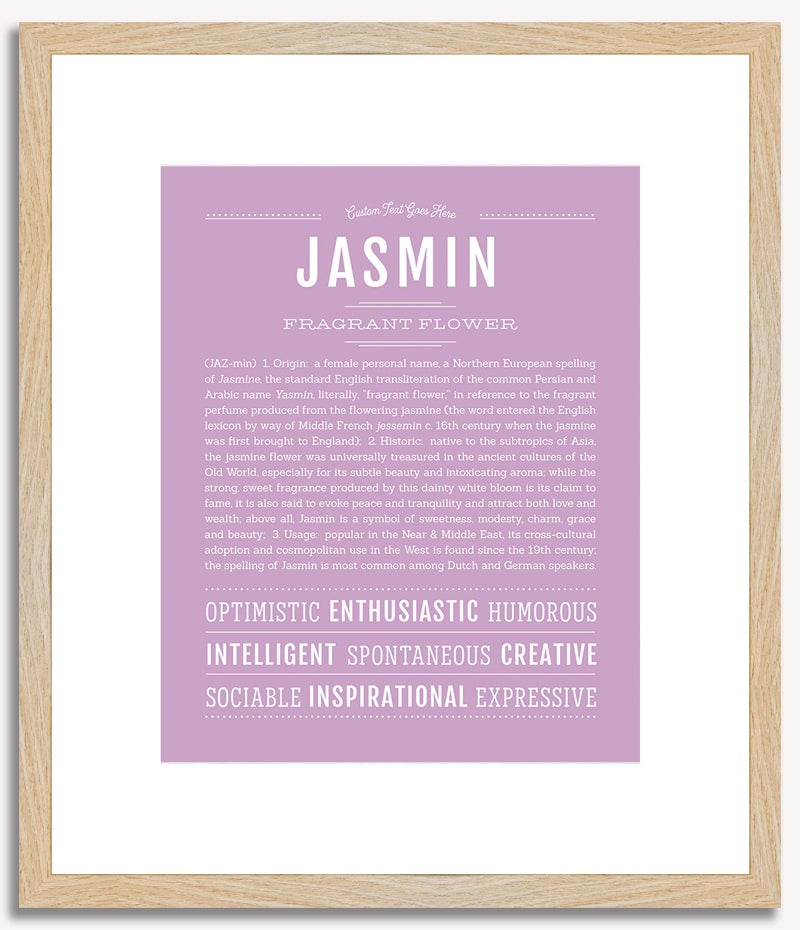 Jasmin | Name Art Print