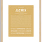 Jasmin | Name Art Print