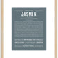 Jasmin | Name Art Print