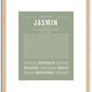 Jasmin | Name Art Print