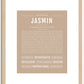 Jasmin | Name Art Print