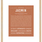 Jasmin | Name Art Print