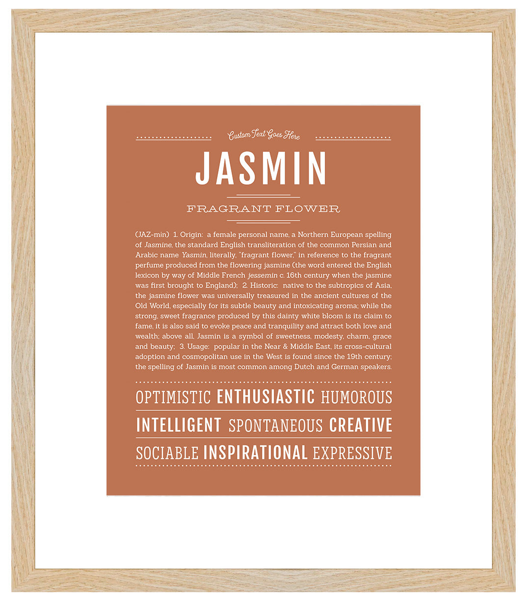 Jasmin | Name Art Print