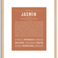 Jasmin | Name Art Print