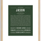 Jason | Name Art Print