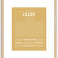 Jason | Name Art Print