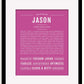 Frame Options | Dark Pink | Black Frame, Matted