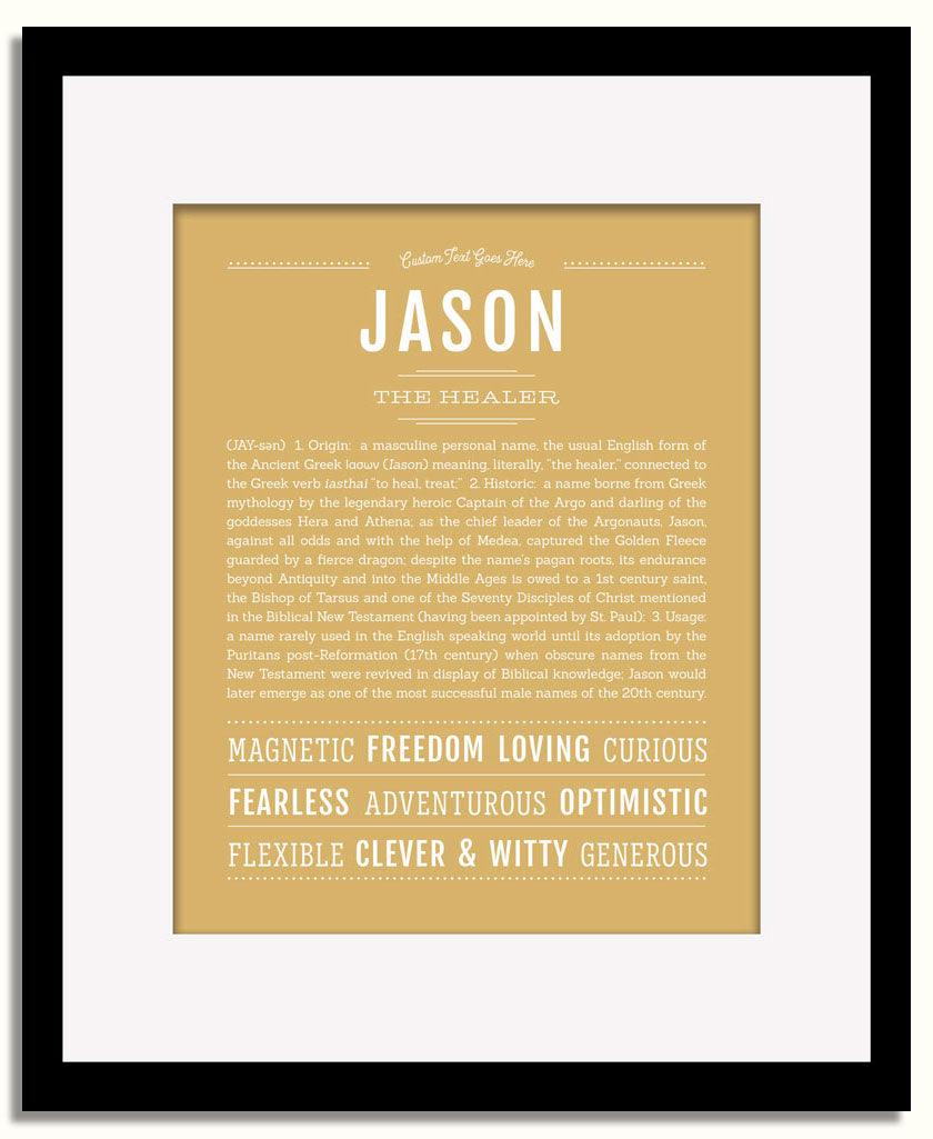 Frame Options | Matte Gold | Black Frame, Matted