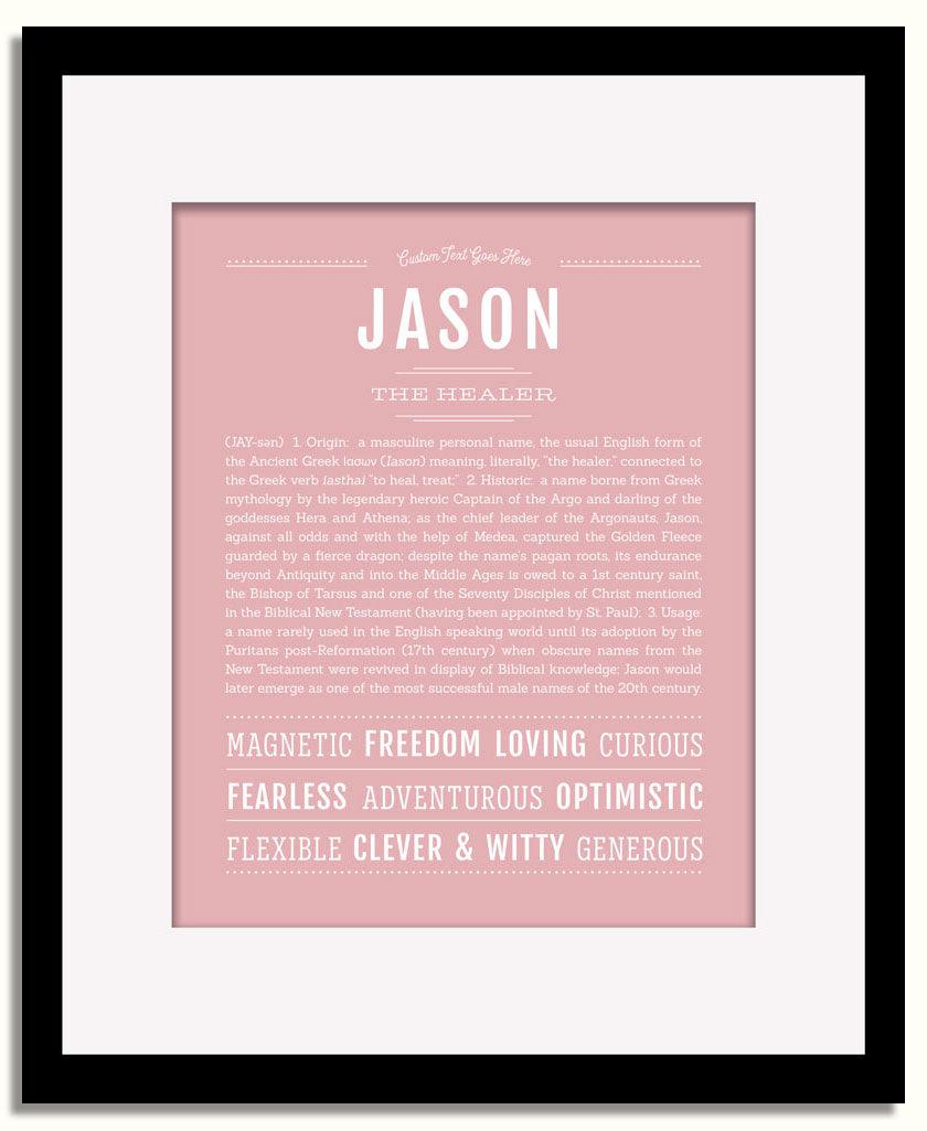 Frame Options | Dusty Rose | Black Frame, Matted