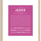 Jasper (male) | Name Art Print