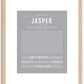 Jasper (male) | Name Art Print