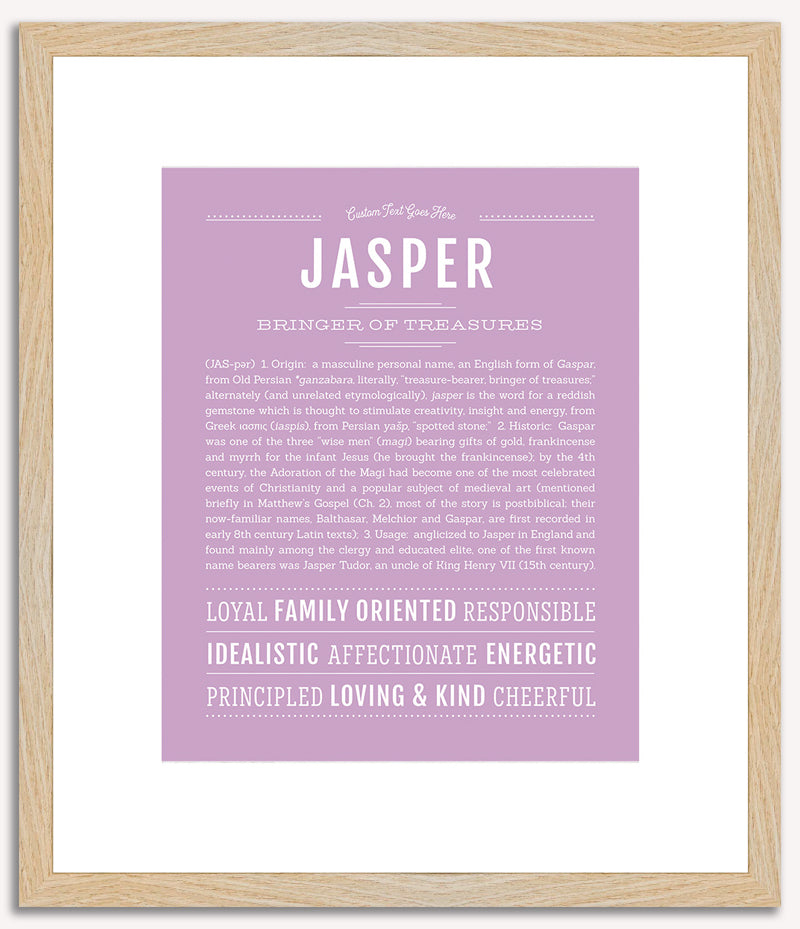 Jasper (male) | Name Art Print