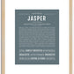 Jasper (male) | Name Art Print