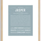 Jasper (male) | Name Art Print