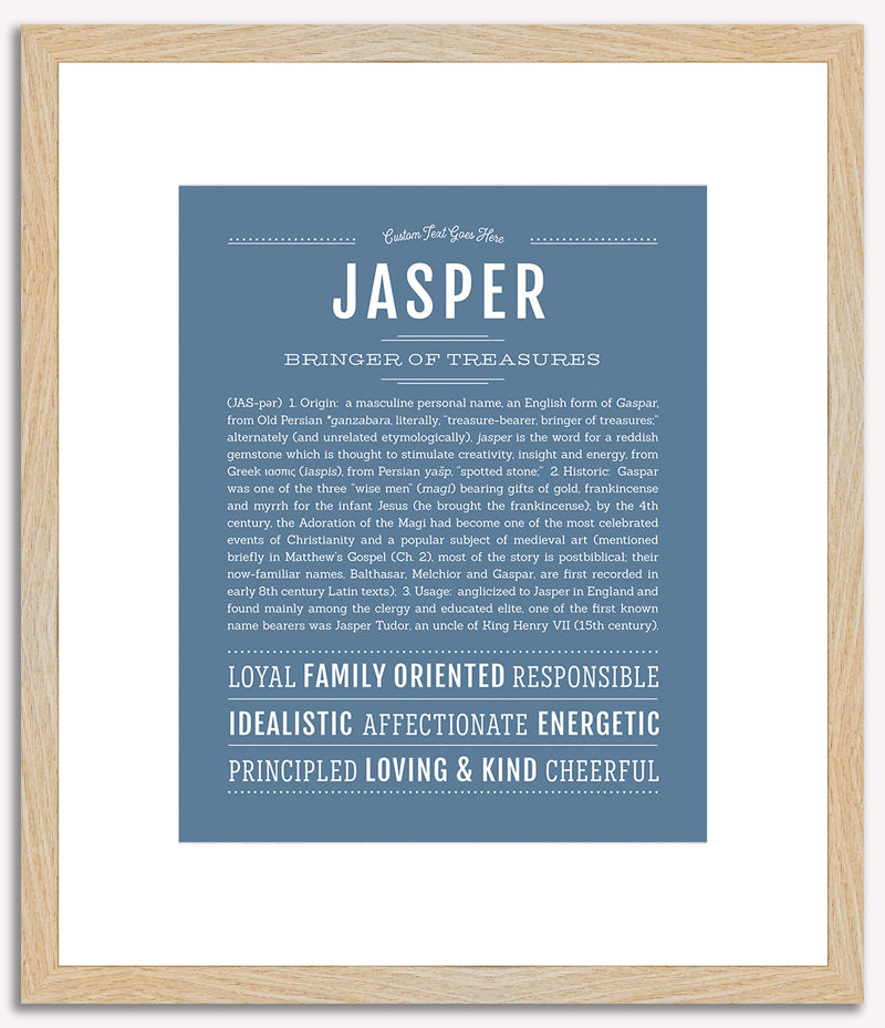 Jasper (male) | Name Art Print