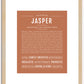 Jasper (male) | Name Art Print