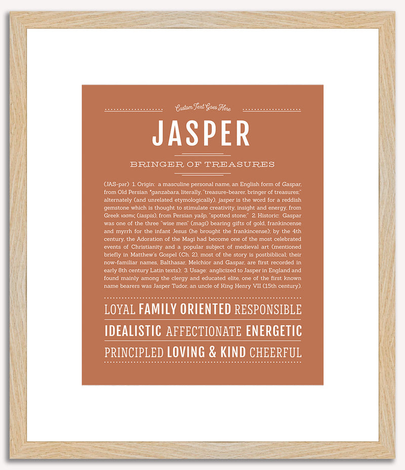 Jasper (male) | Name Art Print