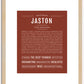 Jaston | Name Art Print