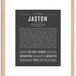 Jaston | Name Art Print