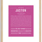 Jaston | Name Art Print