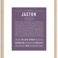 Jaston | Name Art Print