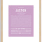 Jaston | Name Art Print