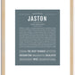 Jaston | Name Art Print