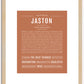 Jaston | Name Art Print