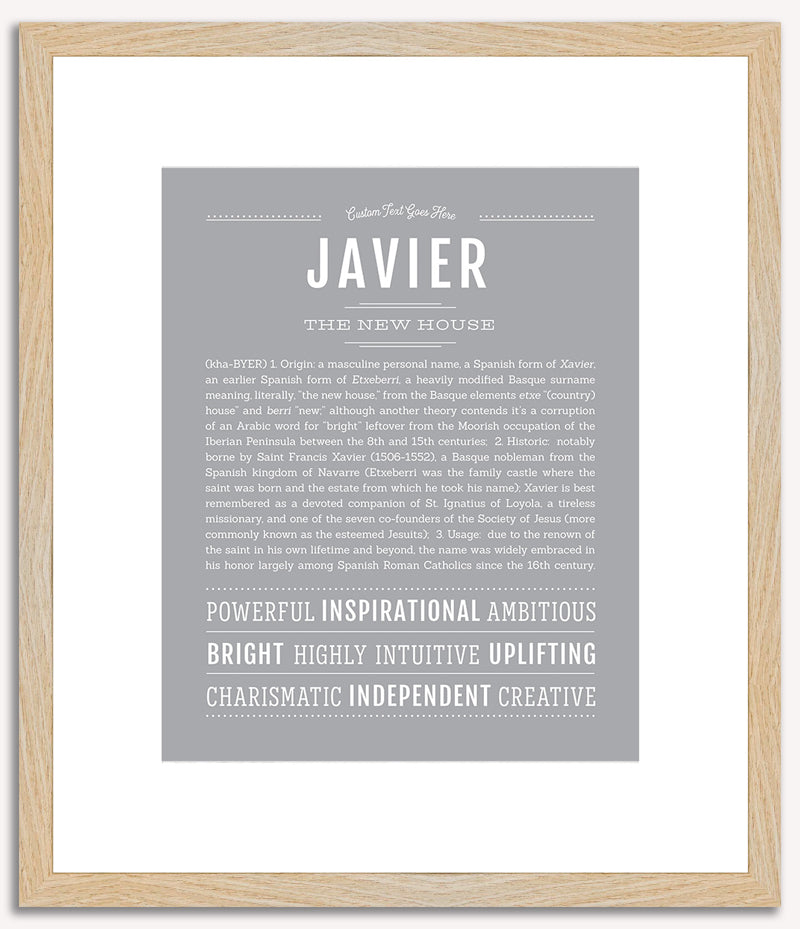 Javier | Name Art Print