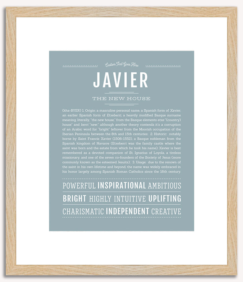 Javier | Name Art Print