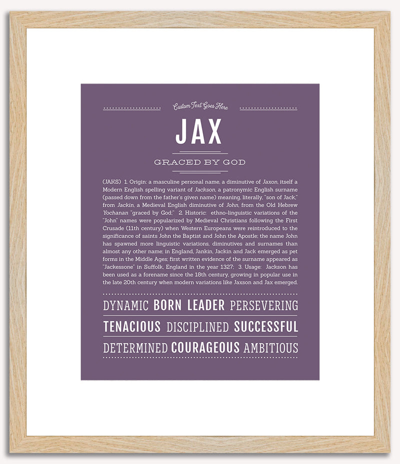 Jax | Name Art Print