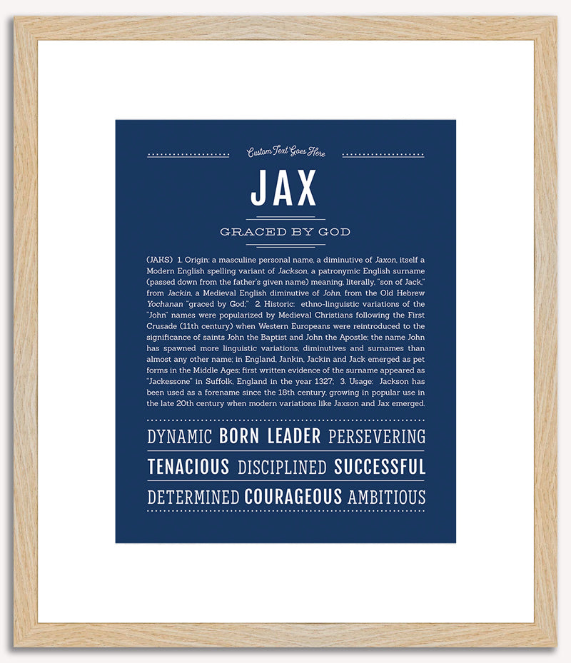 Jax | Name Art Print