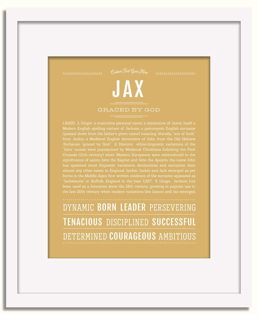 Frame Options | Matte Gold | White Frame, Matted