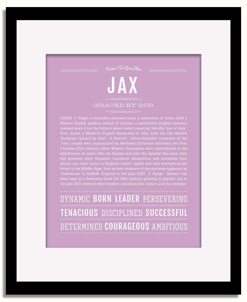 Frame Options | Lilac | Black Frame, Matted