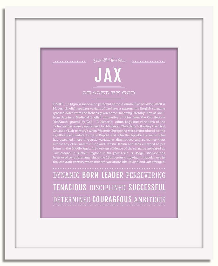 Frame Options | Lilac | White Frame, Matted